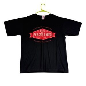 WR‎ Case & Sons Cutlery Co. T Shirt Mens Black Short Sleeve Made in USA